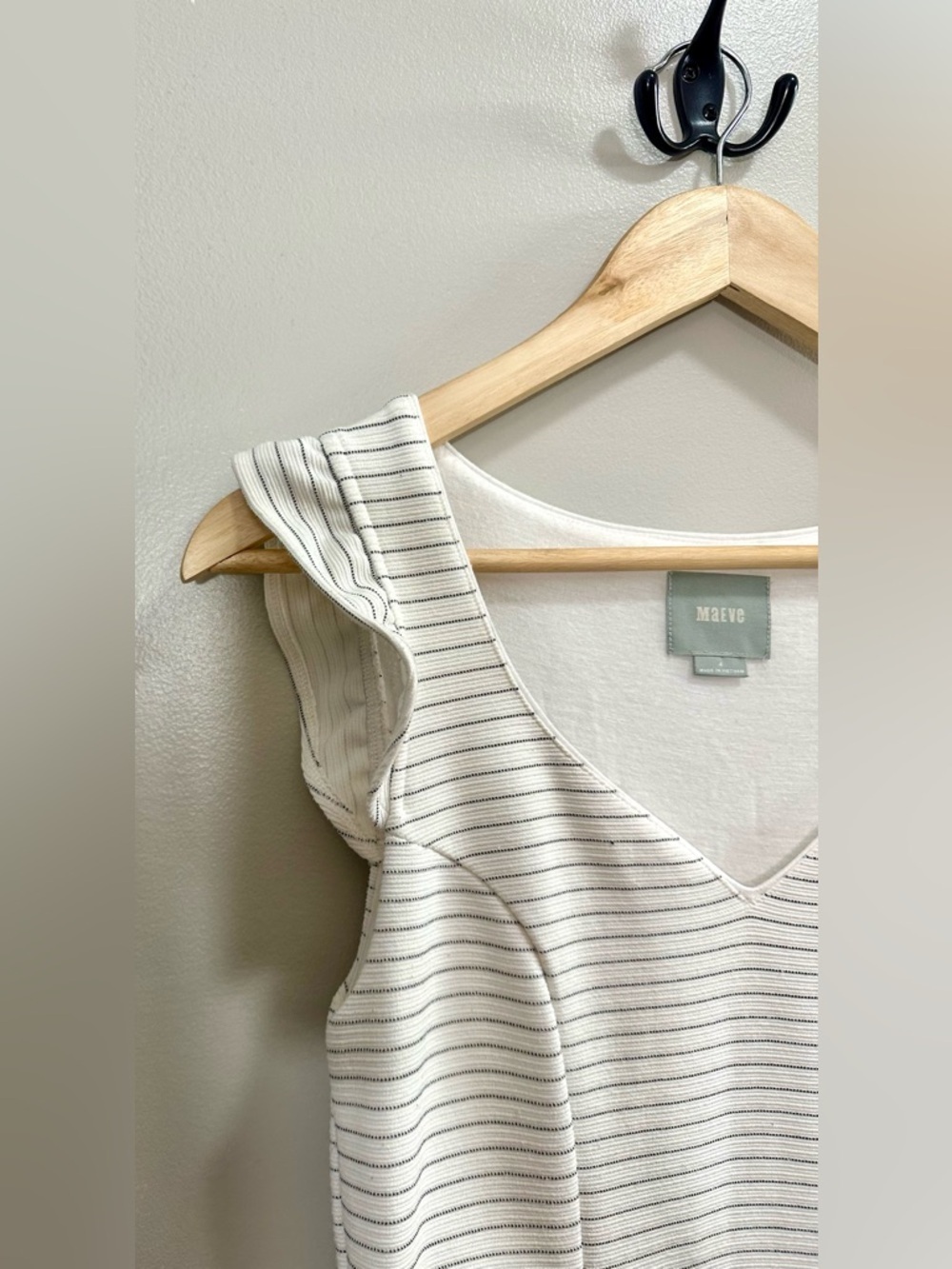 Anthropologie Maeve Sunland
Striped Ruffle Hem Fit & Flare Dress Size 4 - Picture 3 of 10